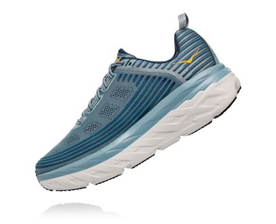 Hoka One One Tenisky Panske Modre - Bondi 6 - 85063-GMVH